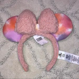 Pink and Multicolored Minnie Ears - NWT